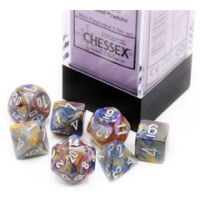 Chessex Festive Mini-Polyhedral Carousel/white 7-Die Set