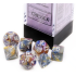 Chessex Festive Mini-Polyhedral Carousel/white 7-Die Set