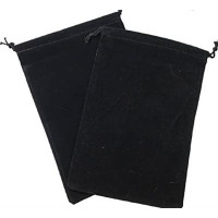 Chessex Large Suedecloth Dice Bag Black