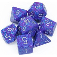 Chessex Speckled Polyhedral 7-Die Set - Silver Tetra
