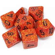 Chessex Speckled Polyhedral 7-Die Set - Fire