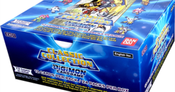 Digimon Card Game Classic Collection EX-01 Booster Display – 24 Packs, English, Factory Sealed
