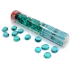 Chessex Gaming Glass Stones in Tube - Crystal Teal (40)