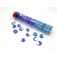 Chessex Gaming Glass Stones in Tube - Catseye Dark Blue (40)