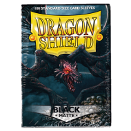 Dragon Shield Standard Sleeves - Matte Black (100 stk)