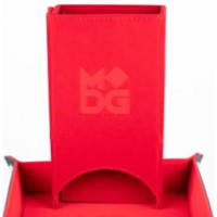 Fold Up Velvet Dice Tower Red