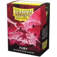 Dragon Shield Standard Sleeves - Matte Dual - Fury 'Alaric, Crimson King' (100 Sleeves) 