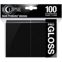UP - Standard Sleeves - Gloss Eclipse - Jet Black (100 Sleeves)