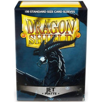 Dragon Shield Standard Sleeves - Matte Jet (100 stk)