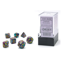 Chessex Festive Mini-Polyhedral Mosaic/yellow 7-Die set
