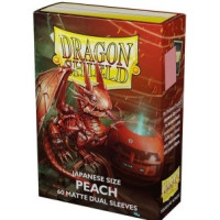 Dragon Shield Japanese size Matte Dual Sleeves - Peach Piip (60 Sleeves)
