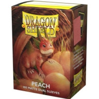Dragon Shield Standard Sleeves - Matte Dual - Peach Piip (100 Sleeves)