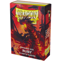 Dragon Shield Small Sleeves - Japanese Matte Ruby 'Geledar' (60 Sleeves)