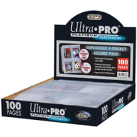 4-Pocket Secure Platinum Page for Toploaders Display (100 Pages) 