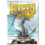 Dragon Shield Standard Sleeves - Matte Silver (100 stk)