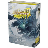 Dragon Shield Japanese size Dual Matte Sleeves - Snow 'Nirin' (60 Sleeves)