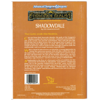 Advanced Dungeons And Dragons RPG 2nd Edition Forgotten Realms: Shadowdale
