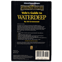 Advanced Dungeons And Dragons RPG 2nd Edition: Forgotten Realms Volo's Guide To Waterdeep SC