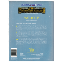 Advanced Dungeons And Dragons RPG 2nd Edition Forgotten Realms: Waterdeep