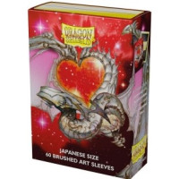 Dragon Shield Brushed Art Japanese size Sleeves - Valentine Dragon 2022 (60 Sleeves)