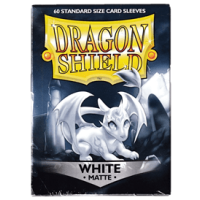 Dragon Shield Standard Sleeves - Matte White (60 stk)