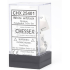 Chessex Opaque Polyhedral 7-Die Sets - White w/black
