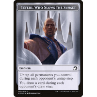 Teferi, Who Slows the Sunset Emblem (Innistrad: Midnight Hunt)