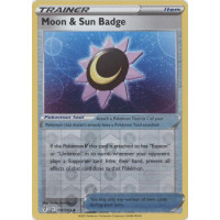 Moon & Sun Badge - 151/203 - Evolving Skies - Reverse Holo