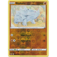 Rhyhorn - 096/202 - Sword And Shield Base Set - Reverse Holo