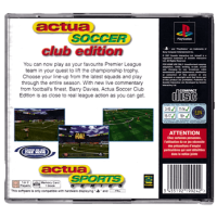 Actua Soccer Club Edition for Playstation 1