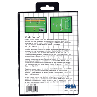 Boîte Vide Seulement - Jeu World Soccer Pour Sega Master System - Bon état - Collection